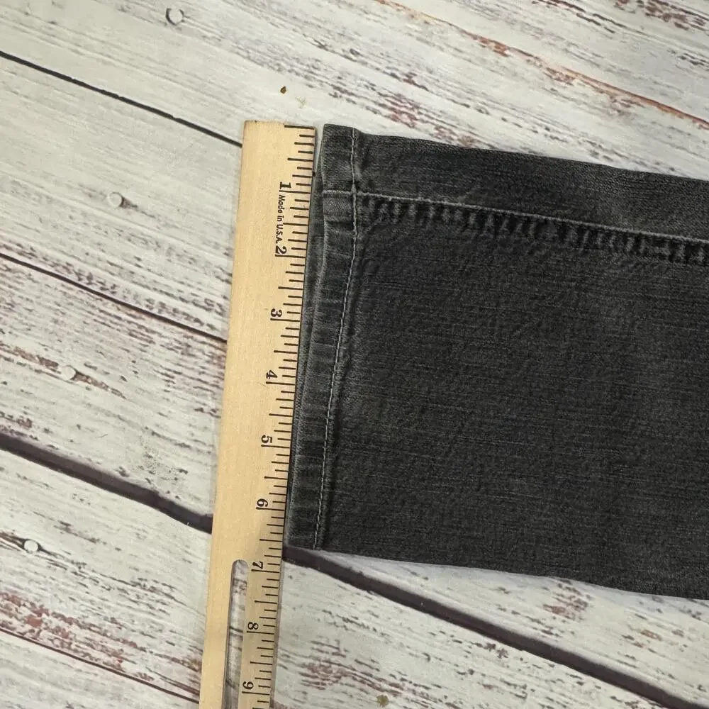 Diesel Liv Jeans 26x30 Made in Italy Gray Wash Stretch Straight Leg - Picture 13 of 13
